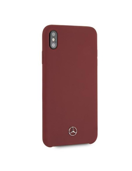 Mercedes Silicone Line dėklas iPhone Xs Max - raudonas Mercedes Silicone Line dėklas iPhone Xs Max - raudonas