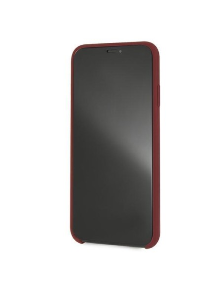 Mercedes Silicone Line dėklas iPhone Xs Max - raudonas Mercedes Silicone Line dėklas iPhone Xs Max - raudonas