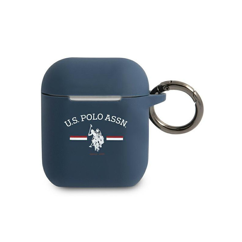 JAV Polo Assn byla Silikono kolekcija, skirta AirPods 1/ 2 – tamsiai mėlyna