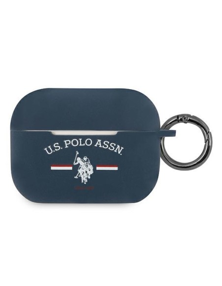 JAV Polo Assn byla Silikono kolekcija, skirta AirPods Pro – tamsiai mėlyna JAV Polo Assn byla Silikono kolekcija, skirta AirPods Pro – tamsiai mėlyna