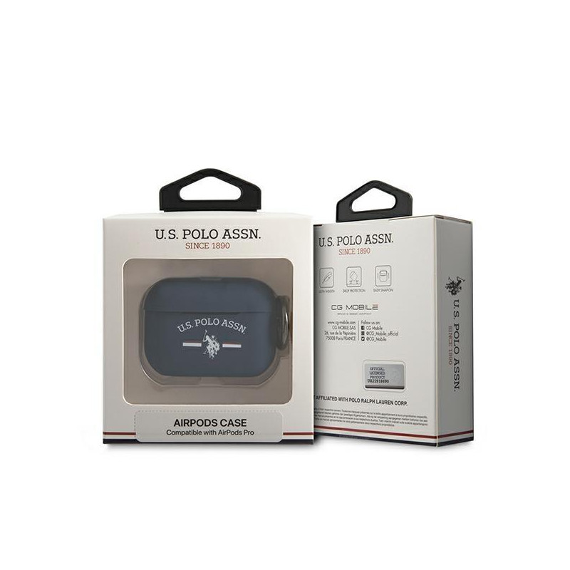 JAV Polo Assn byla Silikono kolekcija, skirta AirPods Pro – tamsiai mėlyna