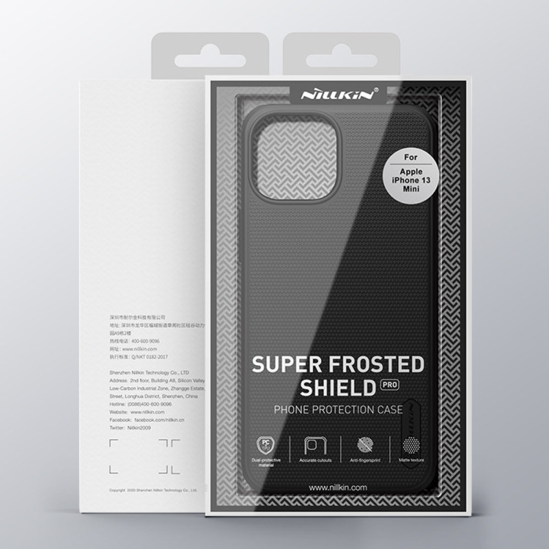 Nillkin Super Frosted Shield Pro patvarus dėklas, dangtelis iPhone 13 mini raudonas