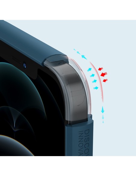 Nillkin Super Frosted Shield Pro patvarus dėklas, dangtelis skirtas iPhone 13 Pro Max, mėlynas