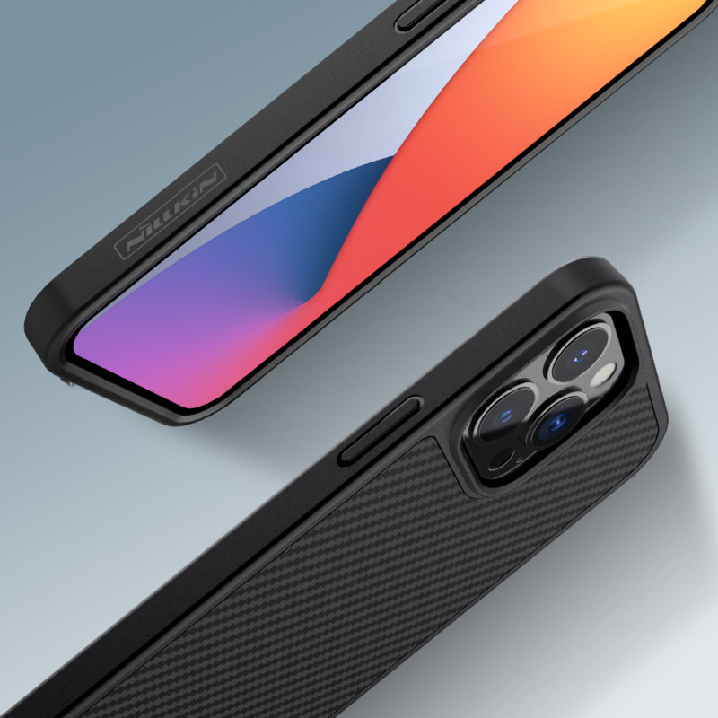 Nillkin Synthetic Fiber Carbon iPhone 13 Pro dėklas juodas