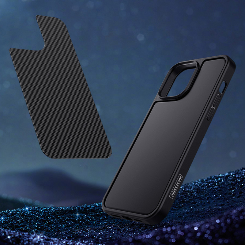 Nillkin Synthetic Fiber Carbon iPhone 13 Pro dėklas juodas