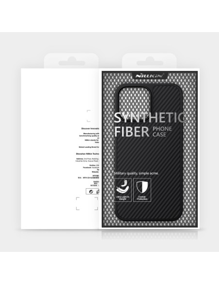 Nillkin Synthetic Fiber Carbon iPhone 13 Pro Max dėklas juodas
