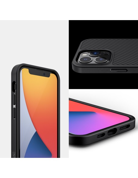 Nillkin Synthetic Fiber Carbon iPhone 13 Pro Max dėklas juodas