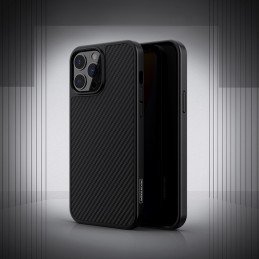 Nillkin Synthetic Fiber Carbon iPhone 13 Pro Max dėklas juodas