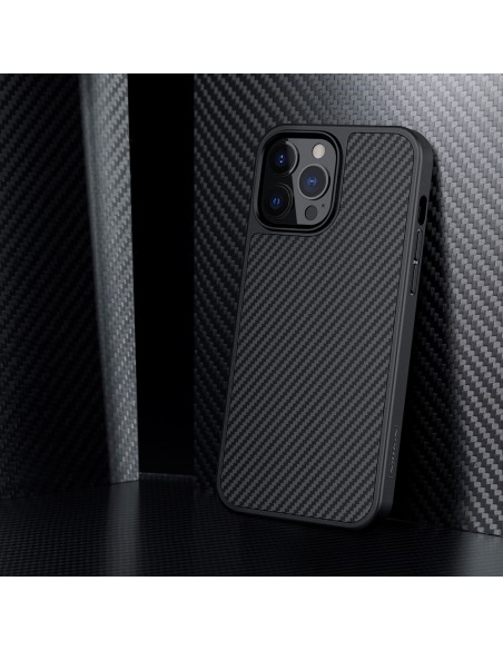 Nillkin Synthetic Fiber Carbon iPhone 13 Pro Max dėklas juodas