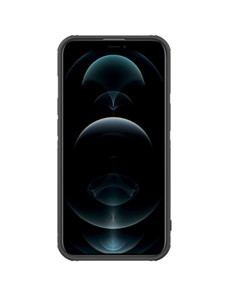 Nillkin Cyclops Case tvirtas dėklas su fotoaparato dangteliu ir sulankstomu stovu iPhone 13 juodai