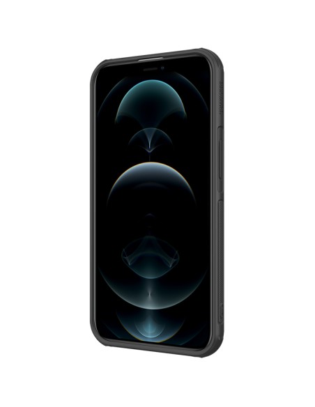 Nillkin Cyclops Case tvirtas dėklas su fotoaparato dangteliu ir sulankstomu stovu iPhone 13 juodai