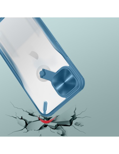 Nillkin Cyclops Case tvirtas dėklas su fotoaparato dangteliu ir sulankstomu stovu iPhone 13 juodai