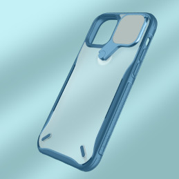 Nillkin Cyclops Case tvirtas dėklas su fotoaparato dangteliu ir sulankstomu stovu iPhone 13 juodai