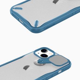 Nillkin Cyclops Case tvirtas dėklas su fotoaparato dangteliu ir sulankstomu stovu iPhone 13 juodai