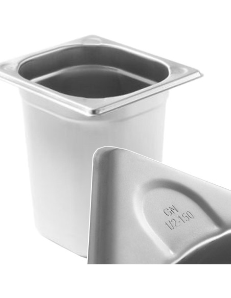 Kitchen Line GN 1/6 plieninis konteineris, aukštis 100 mm - Hendi 806630