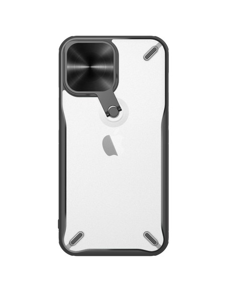 Nillkin Cyclops Case tvirtas dėklas su fotoaparato dangteliu ir sulankstomu stovu iPhone 13 Pro juodas Nillkin Cyclops Case tvirtas dėklas su fotoaparato dangteliu ir sulankstomu stovu iPhone 13 Pro juodas
