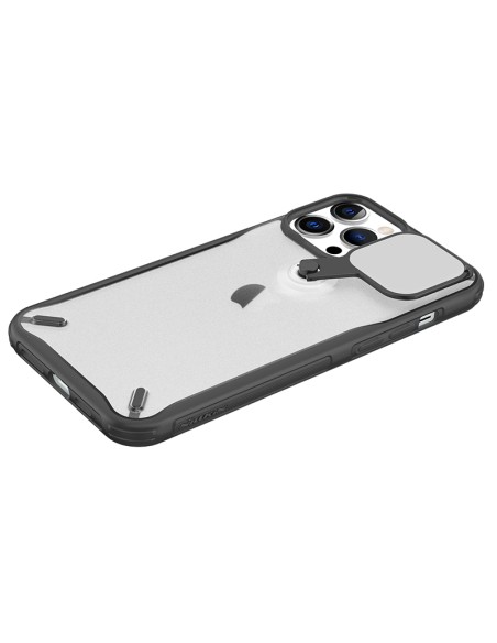 Nillkin Cyclops Case tvirtas dėklas su fotoaparato dangteliu ir sulankstomu stovu iPhone 13 Pro juodas Nillkin Cyclops Case tvirtas dėklas su fotoaparato dangteliu ir sulankstomu stovu iPhone 13 Pro juodas