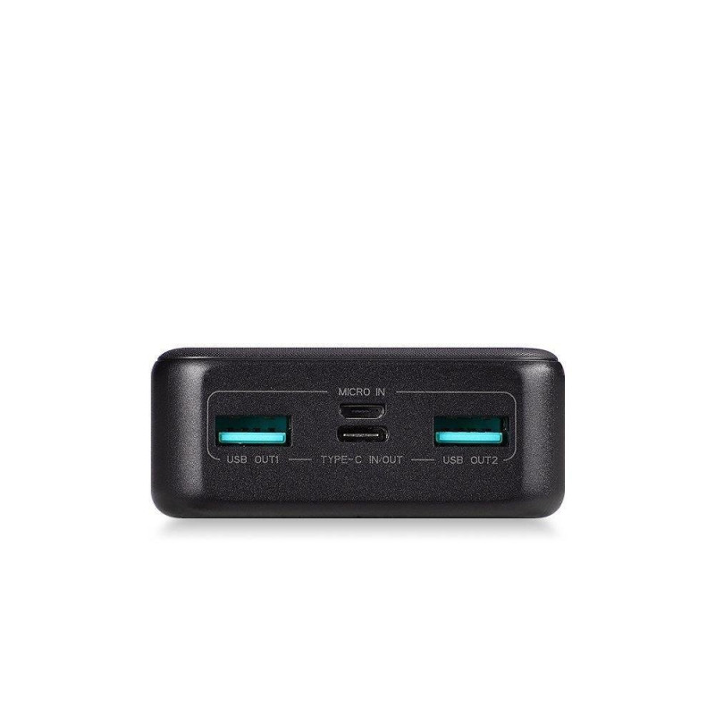 Powerbank 20000mAh Dazzling Series 22,5W juoda