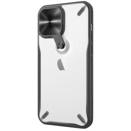 Nillkin Cyclops Case tvirtas dėklas su fotoaparato dangteliu ir sulankstomu stovu iPhone 13 Pro Max juodas