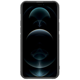 Nillkin Cyclops Case tvirtas dėklas su fotoaparato dangteliu ir sulankstomu stovu iPhone 13 Pro Max juodas