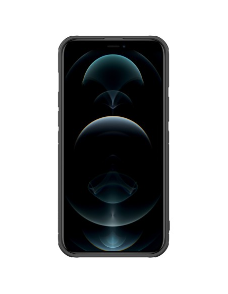 Nillkin Cyclops Case tvirtas dėklas su fotoaparato dangteliu ir sulankstomu stovu iPhone 13 Pro Max juodas