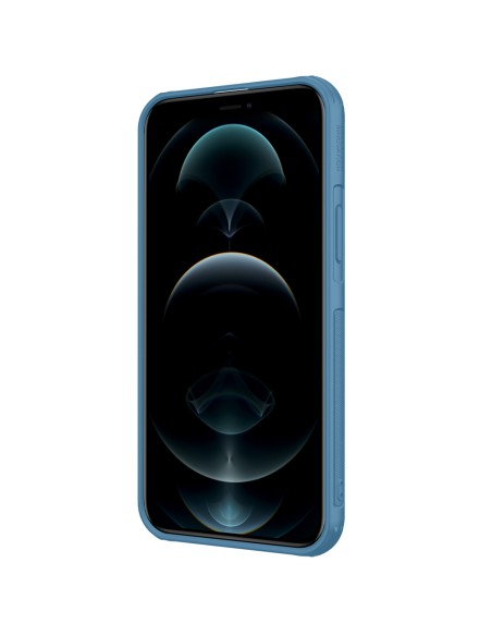 Nillkin Cyclops Case patvarus dėklas su fotoaparato dangteliu ir sulankstomu stovu iPhone 13 Pro Max mėlynai Nillkin Cyclops Case patvarus dėklas su fotoaparato dangteliu ir sulankstomu stovu iPhone 13 Pro Max mėlynai