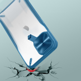 Nillkin Cyclops Case patvarus dėklas su fotoaparato dangteliu ir sulankstomu stovu iPhone 13 Pro Max mėlynai