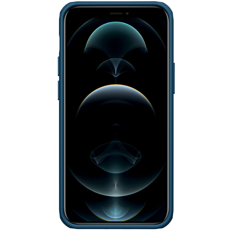 Nillkin Super Frosted Shield sustiprintas dėklas, dangtelis iPhone 13 mini mėlynas