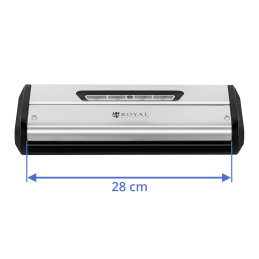 Pakavimo mašinos vakuuminis juostelių sandariklis maisto maišeliams 28cm 175W 230V Royal Catering