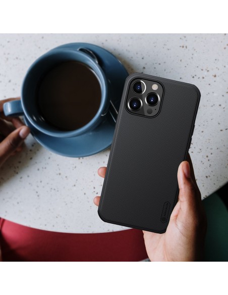 Nillkin Super Frosted Shield sustiprintas dėklas, dangtelis iPhone 13 Pro, juodas Nillkin Super Frosted Shield sustiprintas dėklas, dangtelis iPhone 13 Pro, juodas