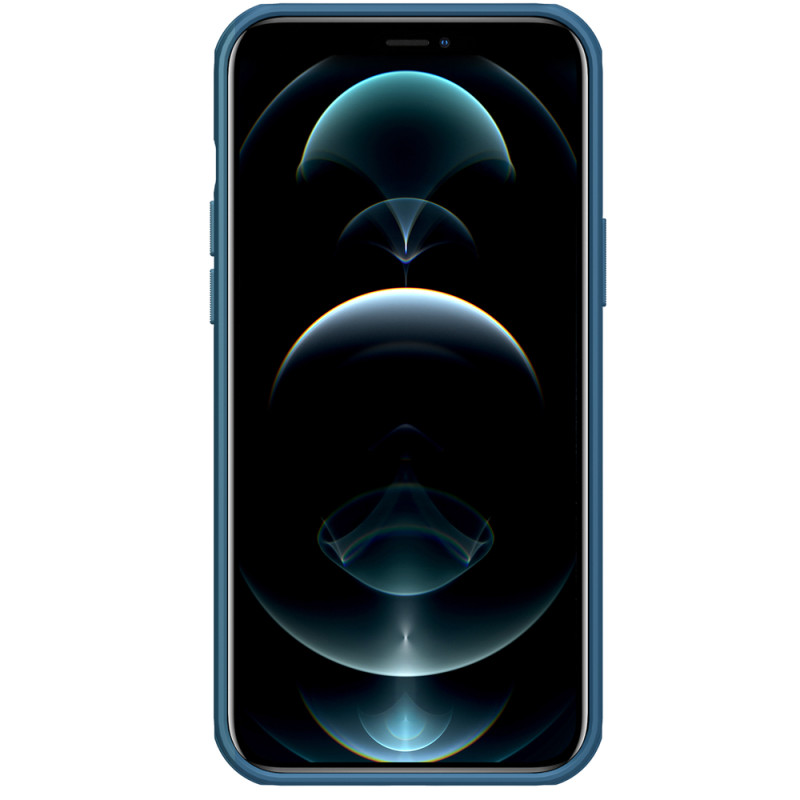 Nillkin Super Frosted Shield sustiprintas dėklas, dangtelis iPhone 13 Pro, mėlynas