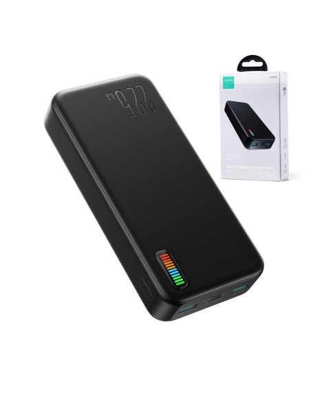 Powerbank 20000mAh Dazzling Series 22,5W juoda