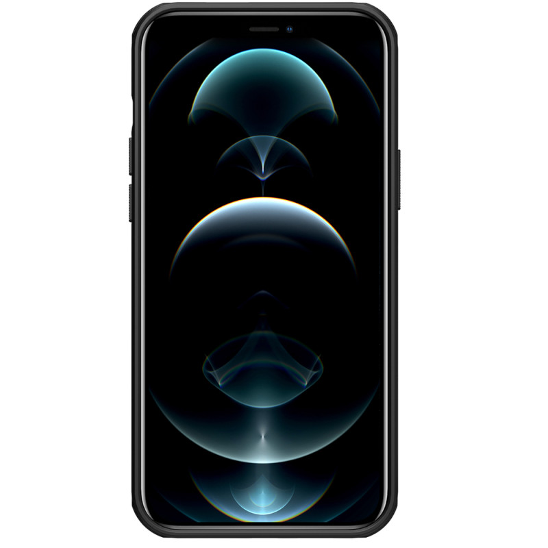 Nillkin Super Frosted Shield sustiprintas dėklo dangtelis iPhone 13 Pro Max juodas