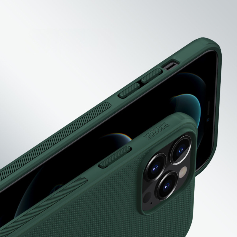 Nillkin Super Frosted Shield sustiprintas dėklo dangtelis iPhone 13 Pro Max juodas