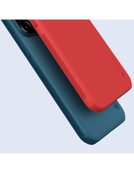 Nillkin Super Frosted Shield sustiprintas dėklas, dangtelis skirtas iPhone 13 Pro Max, mėlynas