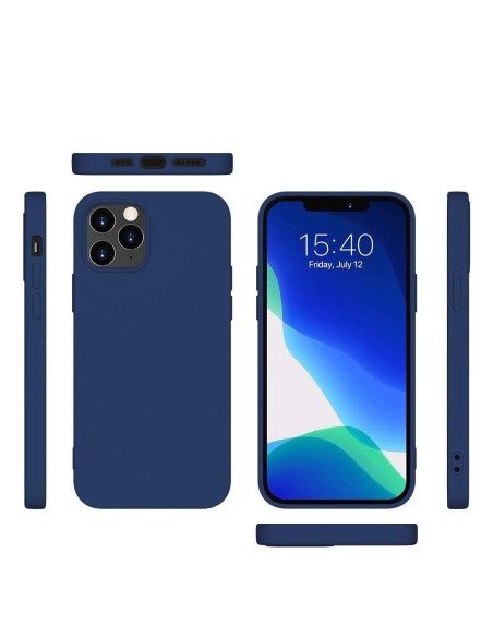 Silicone Case lankstus silikoninis dėklo dangtelis skirtas iPhone 13 Pro mėlynas Silicone Case lankstus silikoninis dėklo dangtelis skirtas iPhone 13 Pro mėlynas