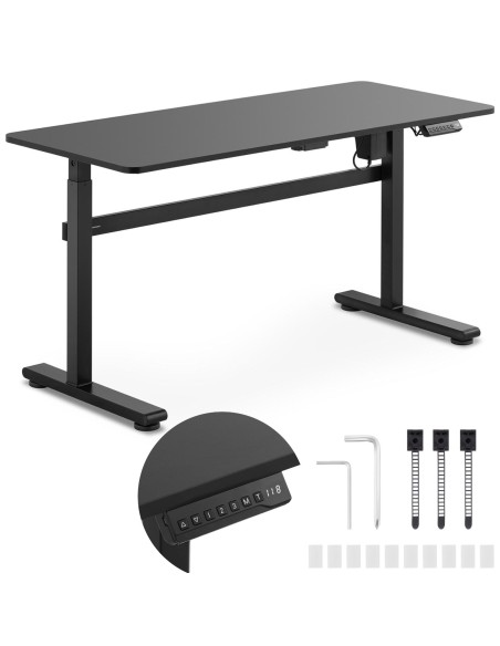 Elektrinis stalas su aukščio reguliavimu, aukštis 73-118 cm, viršus 140x60 cm Elektrinis stalas su aukščio reguliavimu, aukštis 73-118 cm, viršus 140x60 cm