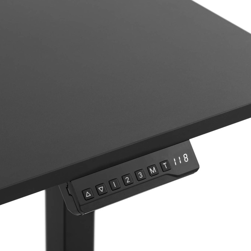 Elektrinis stalas su aukščio reguliavimu, aukštis 73-118 cm, viršus 140x60 cm