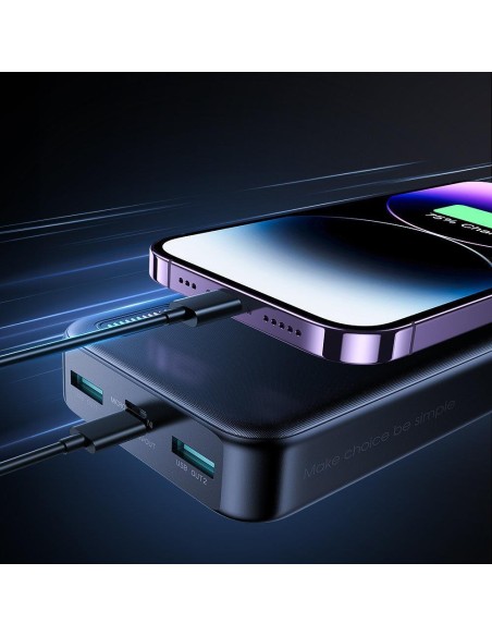 Powerbank 20000mAh Dazzling Series 22,5W juoda
