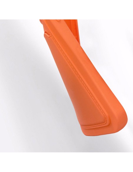 Kortelių dėklas, silikoninis piniginės dėklas su dokumentų kortelei skirta iPhone 12 Pro Max, oranžinė