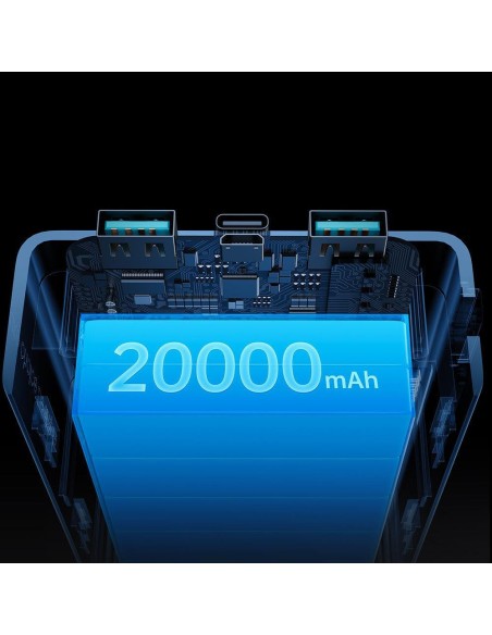 Powerbank 20000mAh Dazzling Series 22,5W juoda