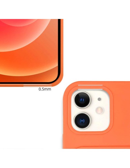 Card Case silikoninis piniginės dėklas su kortelių kišene ir dokumentais Samsung Galaxy A42 5G violetinė