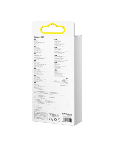 Ištraukiamas kabelis 3in1 USB-C microUSB + iPhone Lightning + USB-C 3.5A 1.1m violetinė Ištraukiamas kabelis 3in1 USB-C microUSB + iPhone Lightning + USB-C 3.5A 1.1m violetinė