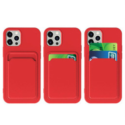 Kortelės dėklas, silikoninis piniginės dėklas su kortelės lizdo dokumentais, skirtas Xiaomi Redmi 10X 4G / Xiaomi Redmi ...