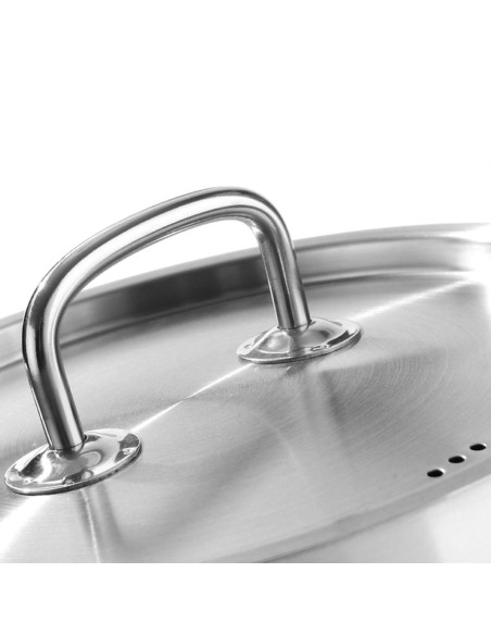 Kitchen Line vidutinis puodas su dangčiu 15 l sk. 320 x 190 h – Hendi 836507