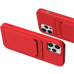 Kortelės dėklas, silikoninis piniginės dėklas su kortelės lizdu dokumentams, skirtas Xiaomi Redmi Note 10 / Redmi Note 1...