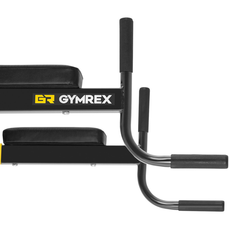 Prie sienos tvirtinamas turėklas pilvo pratimams, rankoms, krūtinei iki 120 kg