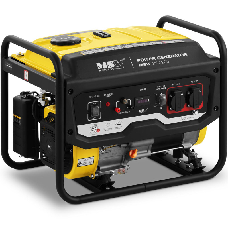 Energijos generatorius elektros generatorius su rankiniu paleidimu 15 l 230 V 2200 W