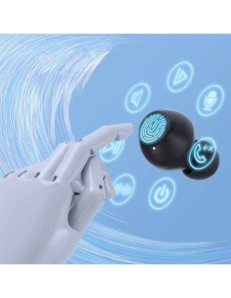 Onyx Pure Hybrid Dual Driver belaidės Bluetooth ausinės juodos