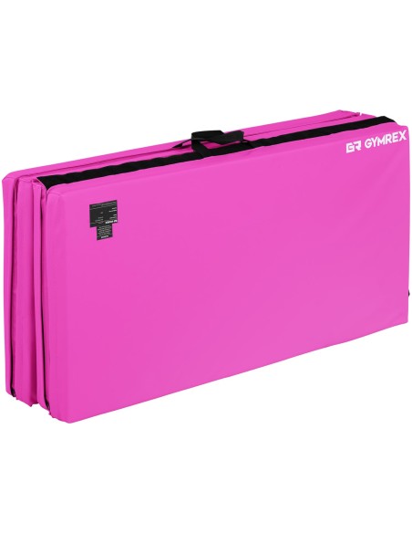 Čiužinys gimnastikos reabilitacinis sulankstomas 200 x 100 x 5 cm rožinis